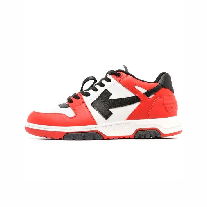 Off-White Out Of Office Cuero Blanco Rojo y Negro