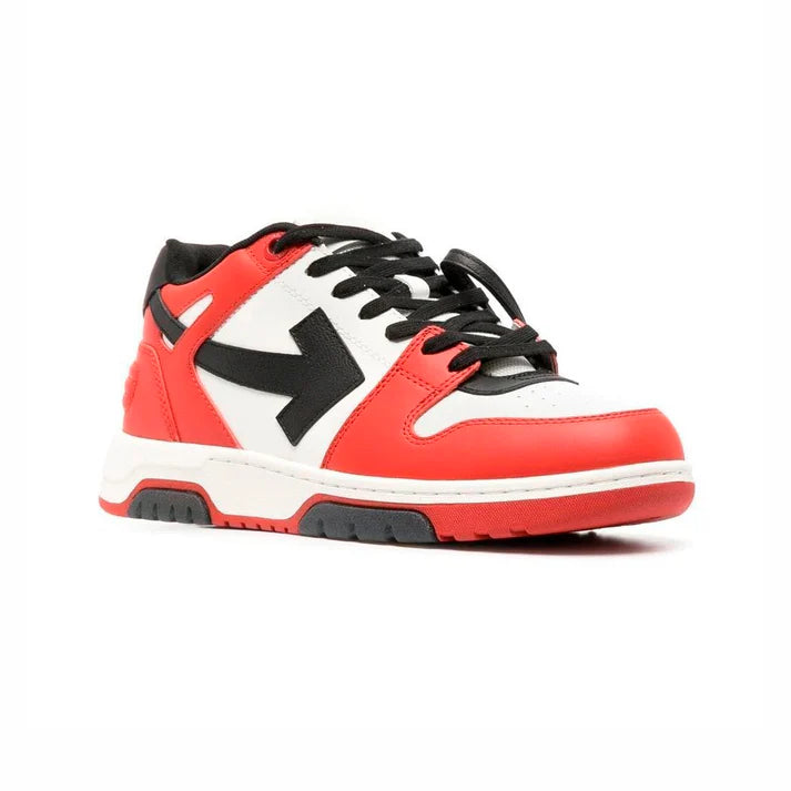 Off-White Out Of Office Cuero Blanco Rojo y Negro