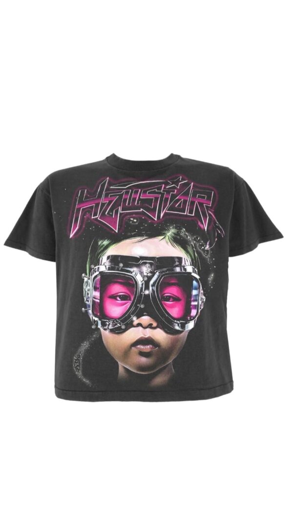 Camiseta HellStar The Future en negro y rosa