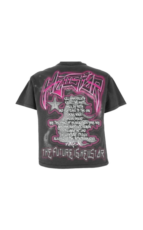 Camiseta HellStar The Future en negro y rosa - Image 2