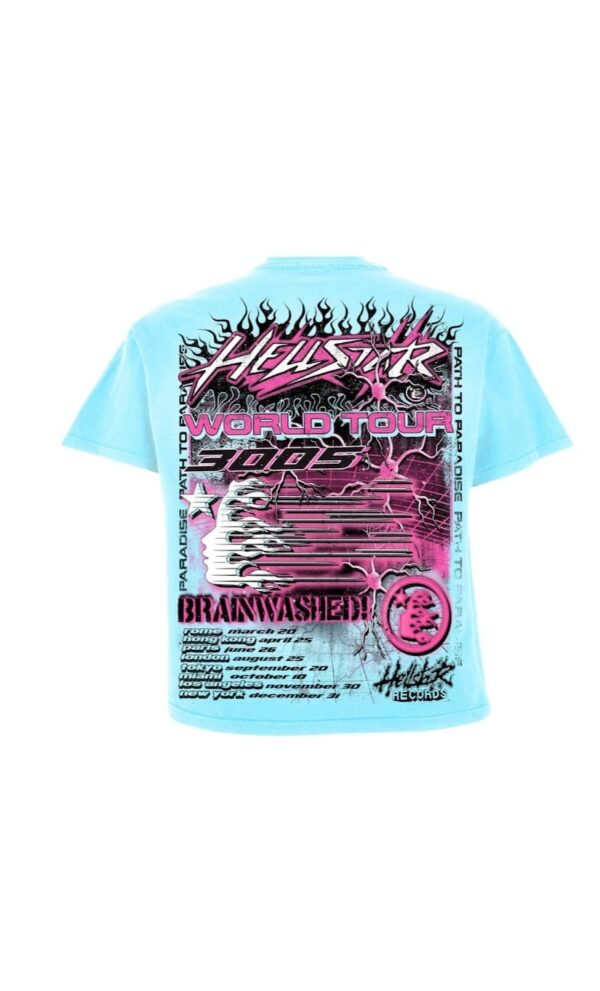 Camiseta Hellstar Neuron Tour en azul claro - Image 2